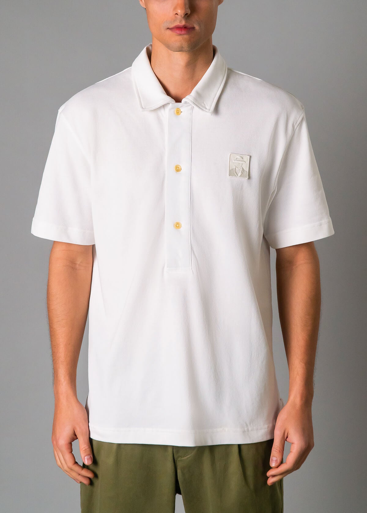 Pique Polo White