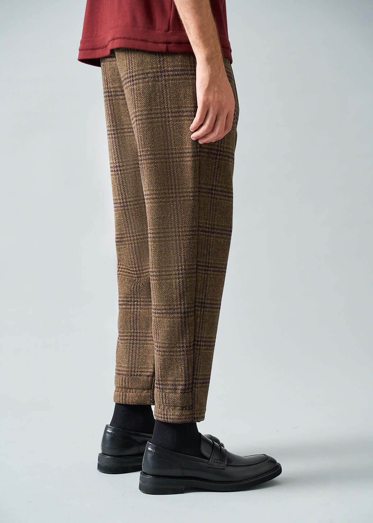 Wool Blend Plaid: Boxer Fit