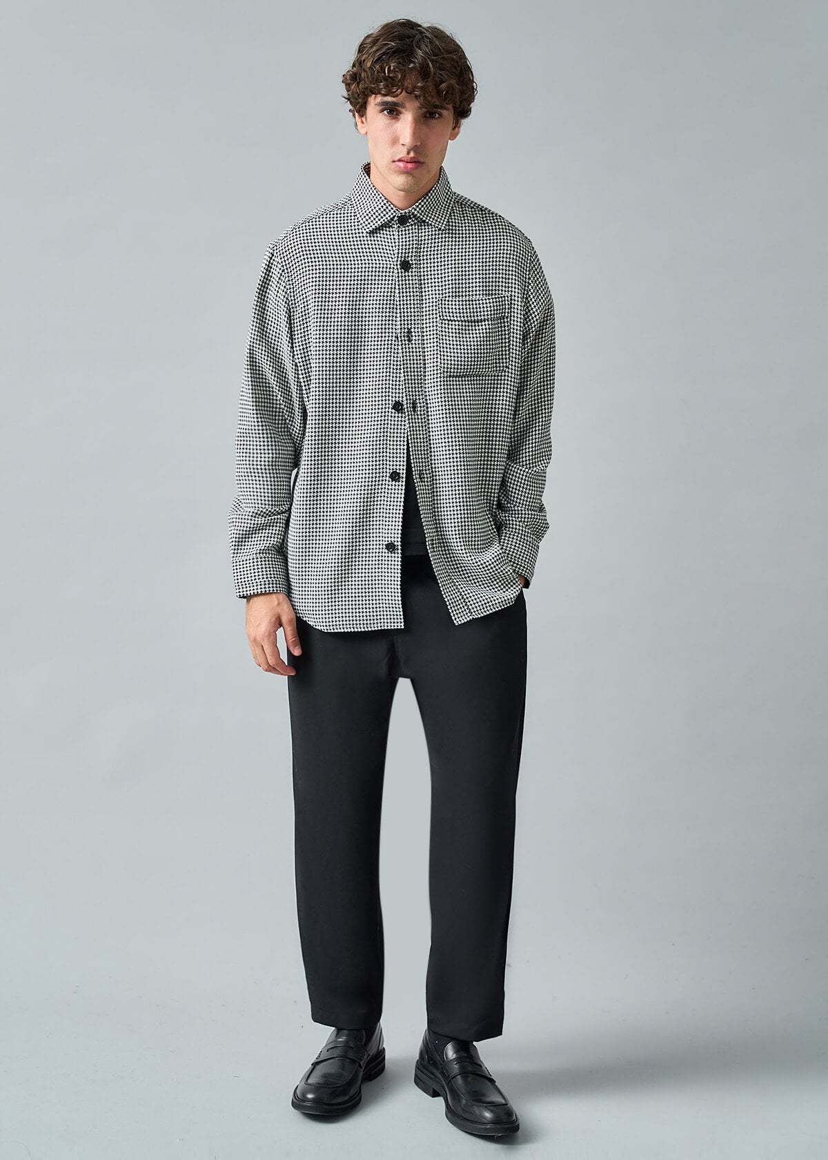 B&W Houndstooth Shirt
