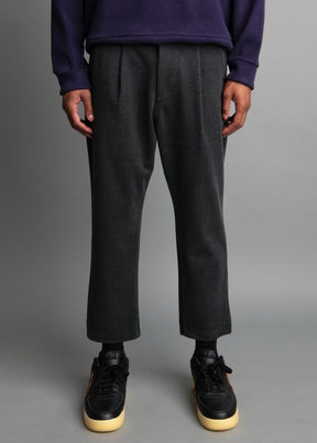 dark gray knit pants for men