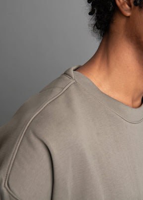 men's crew neck sweatshirt in an olive tone
