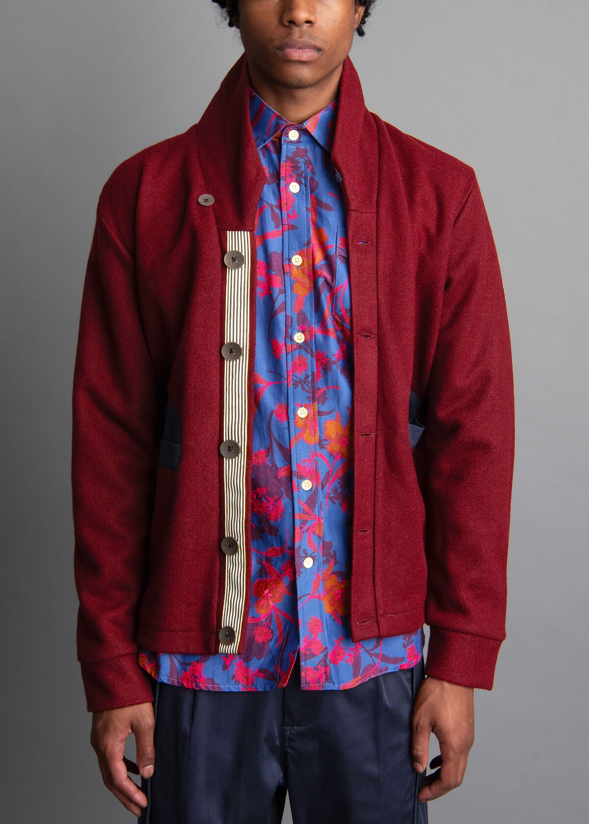 No Time Cardigan Burgundy