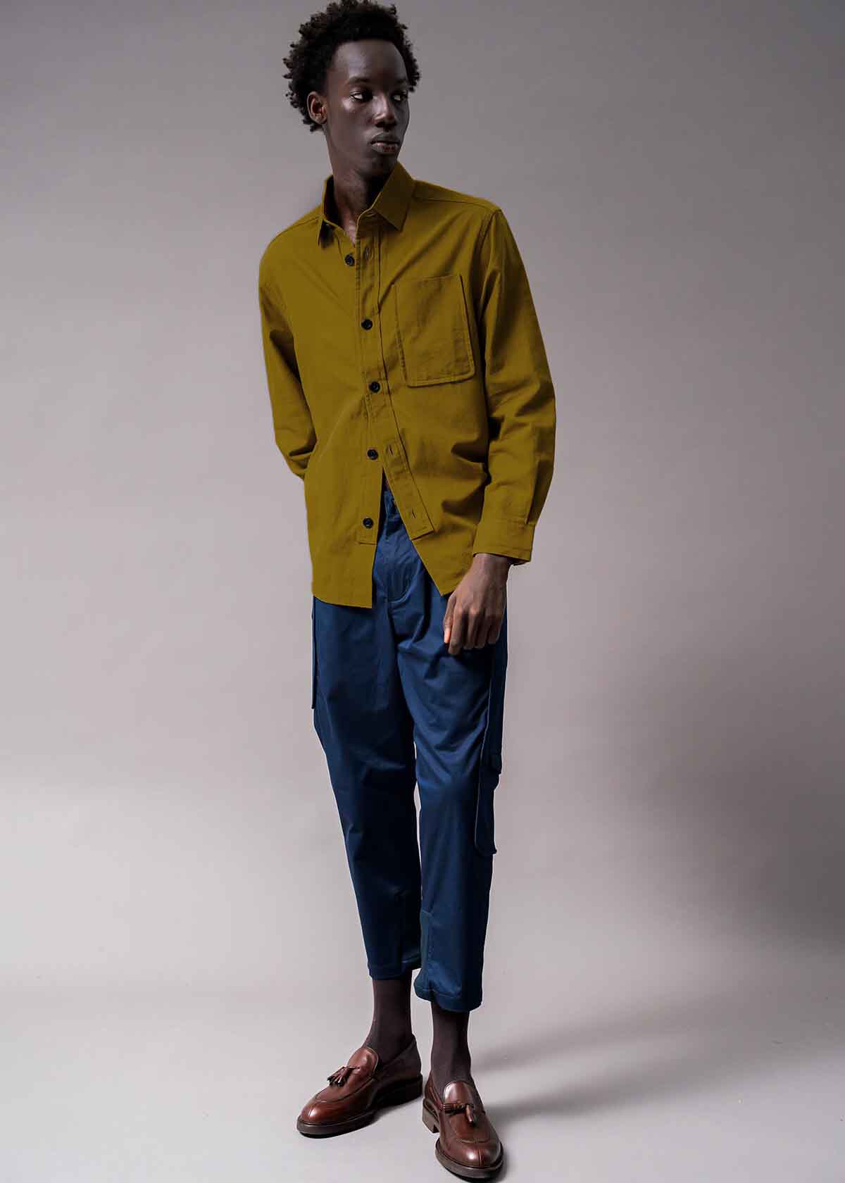 Descendant of Thieves NYC Drop Plkt Canvas Shirt
