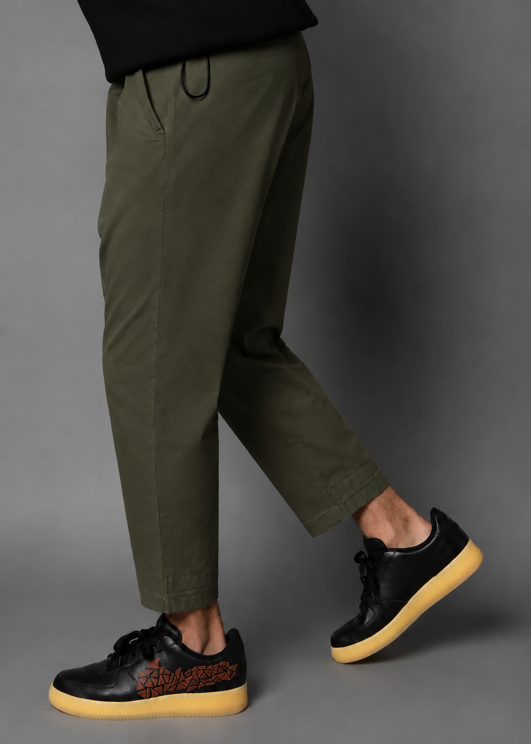 Olive Twill: Boxer Fit
