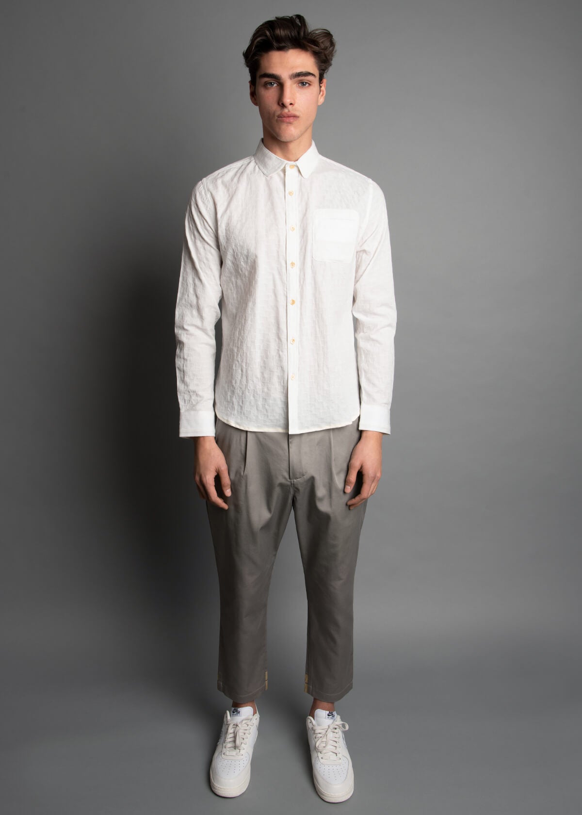 WAVE JACQUARD LONG WHITE