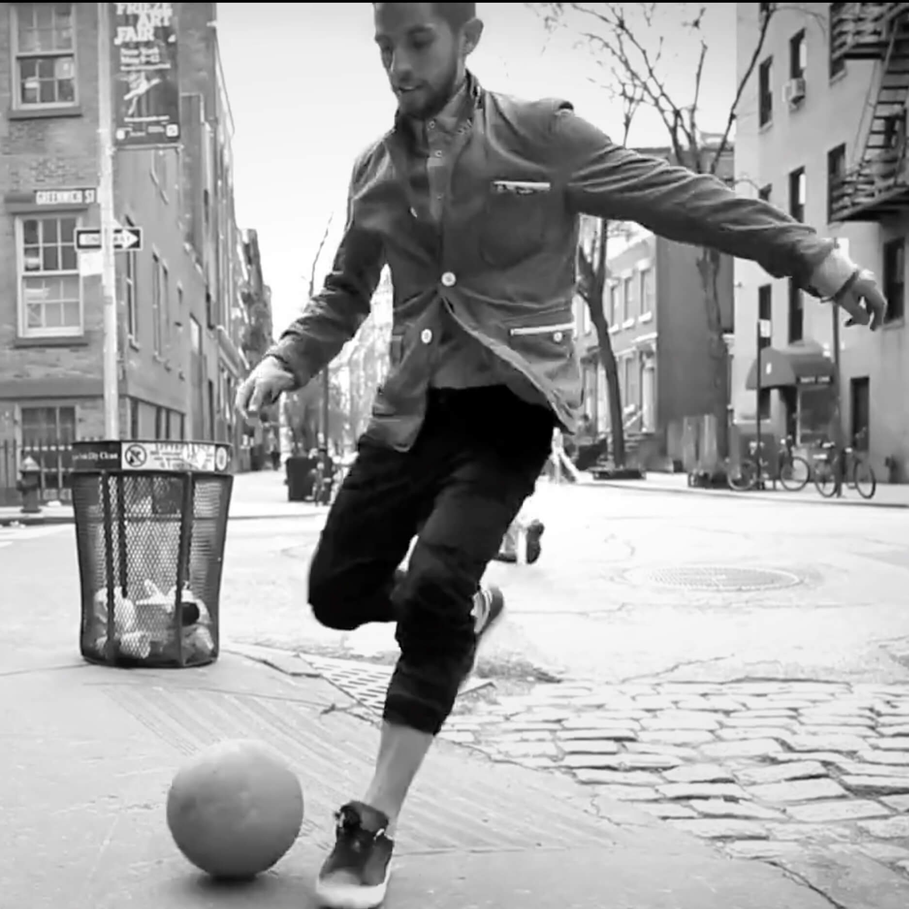 NYC Street Football Freestyle