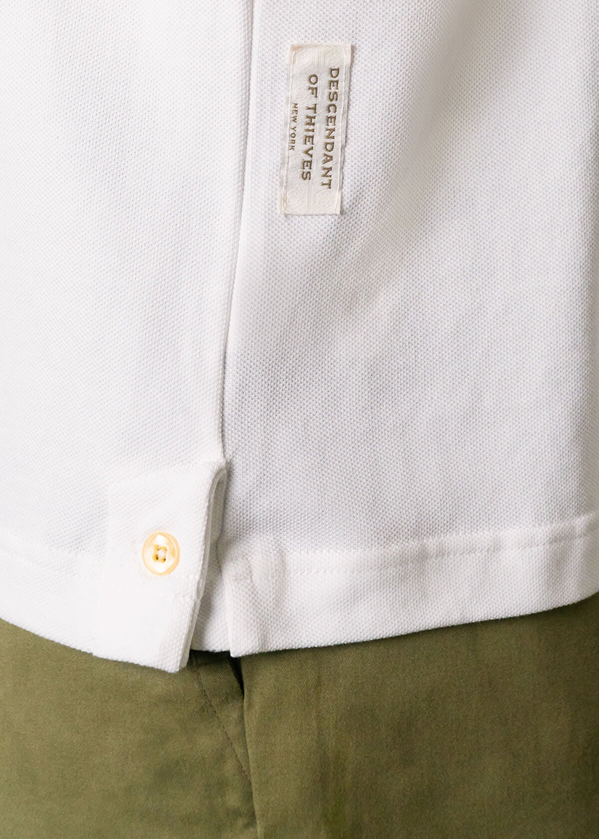 Pique Polo White
