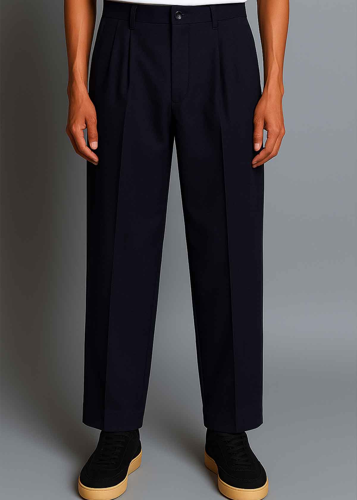 Italy Made Felted Navy: Raven Fit