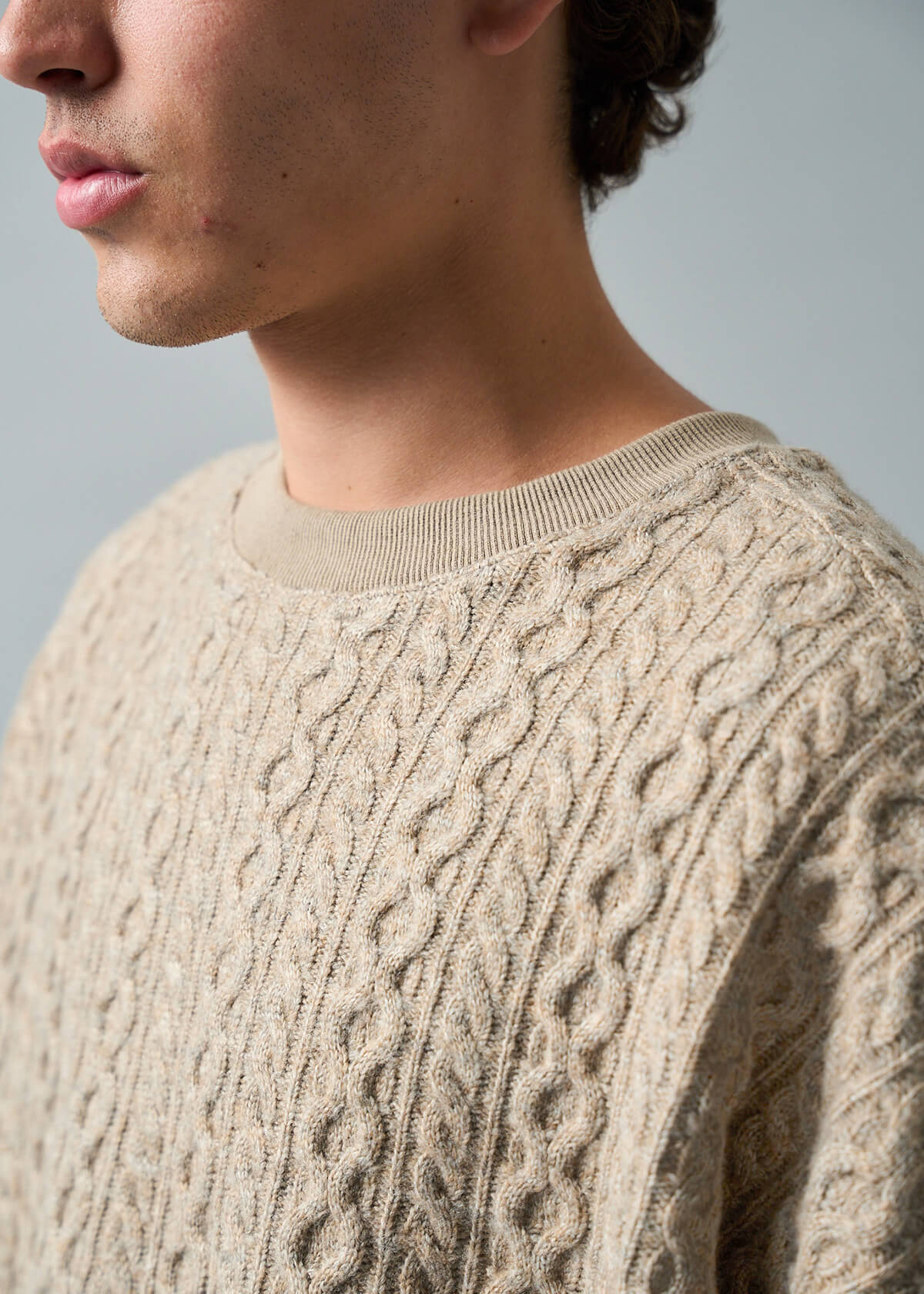 Aviator Cable Knit Dune