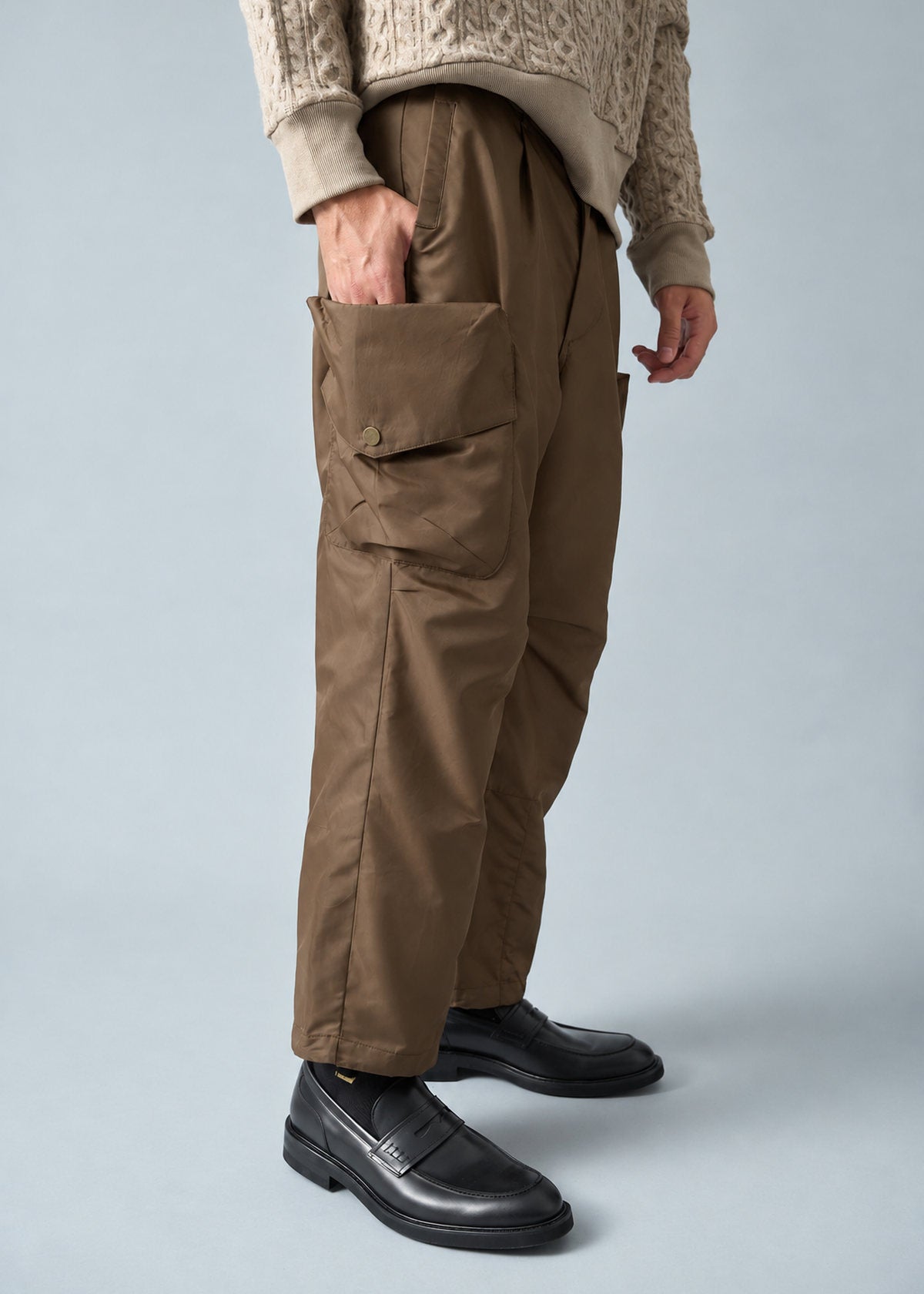 Antique Brass Parachute Pant: Raven Fit