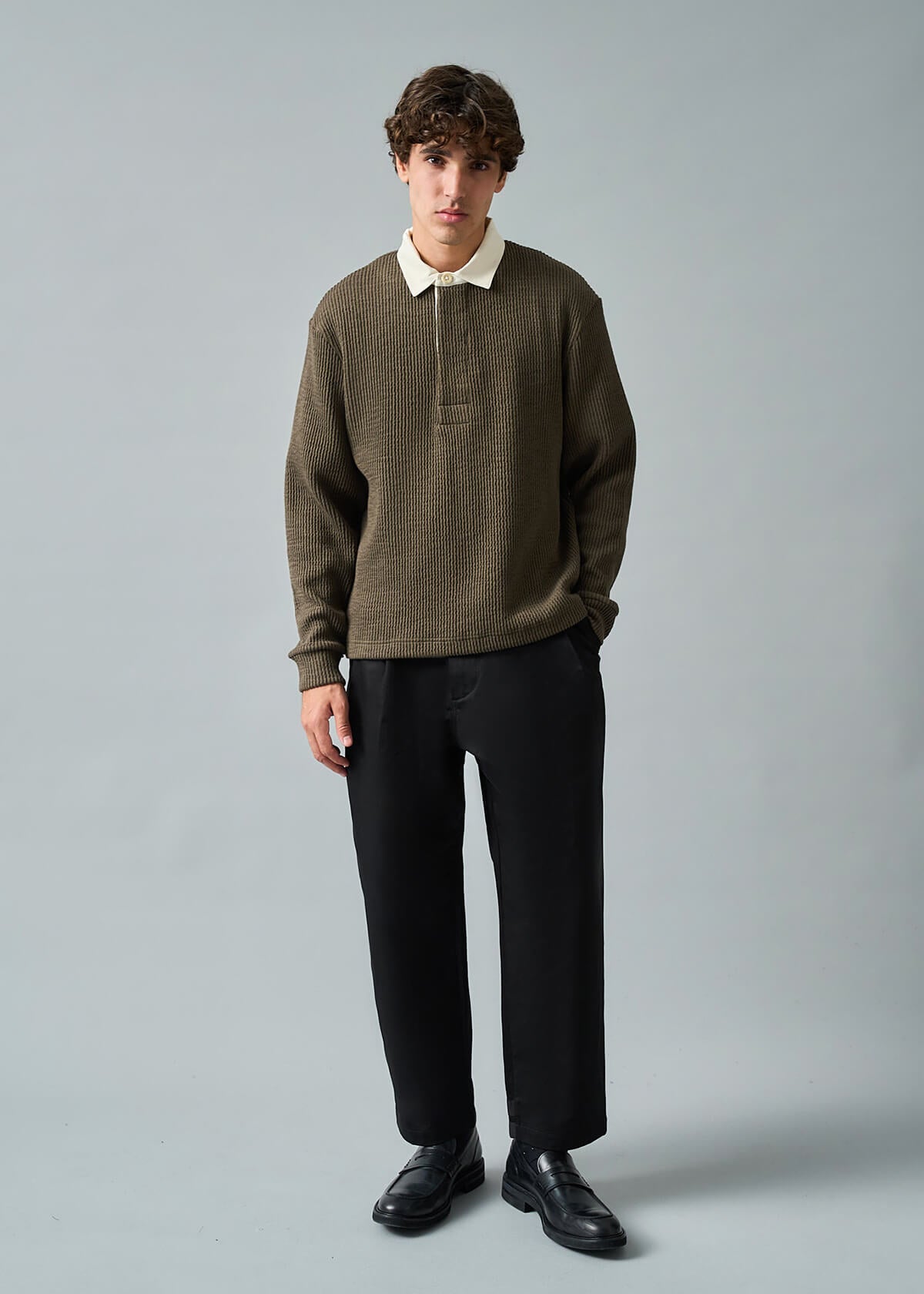 Rugby Olive Knit