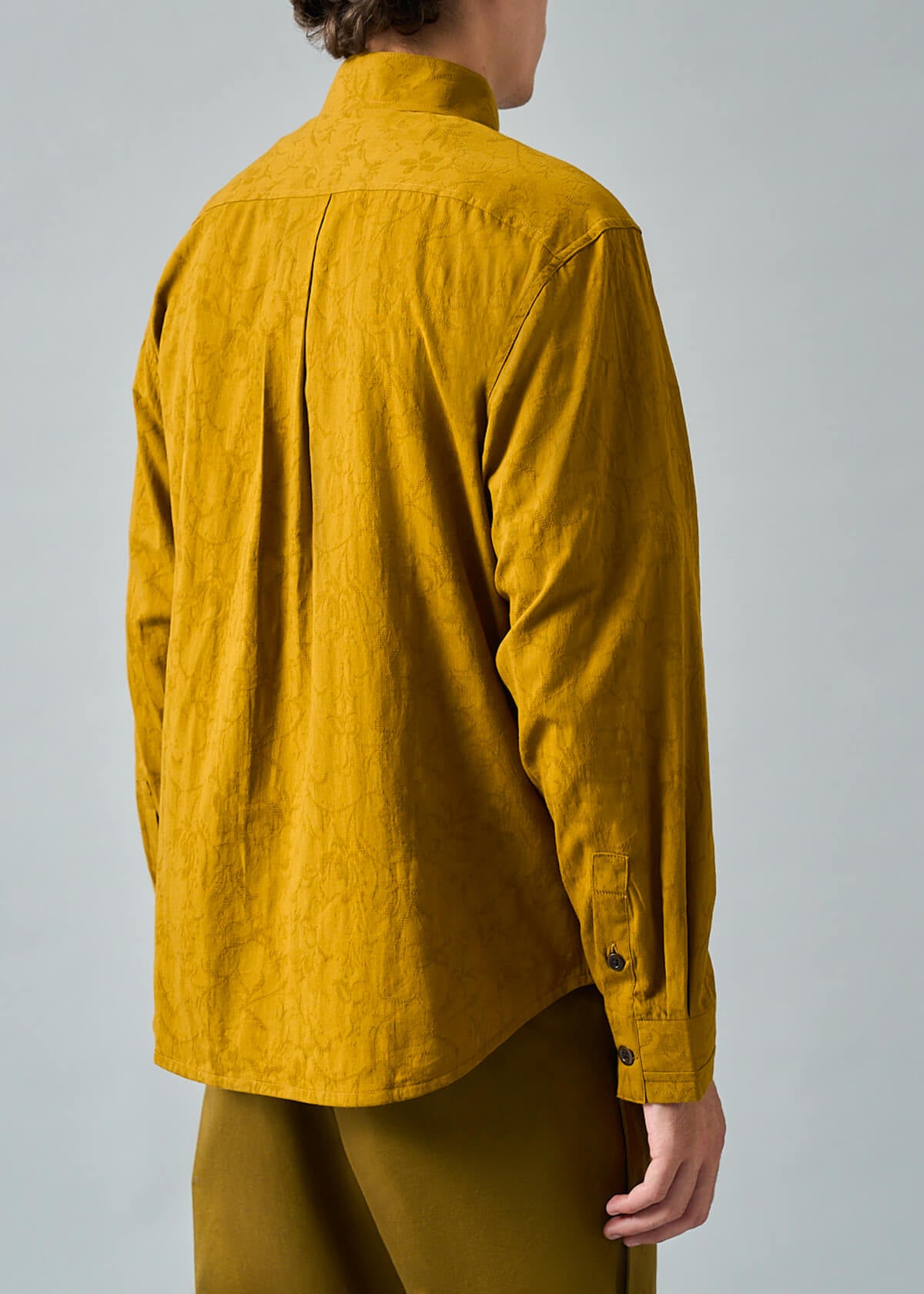 Jacquard Solid Gold Shirt