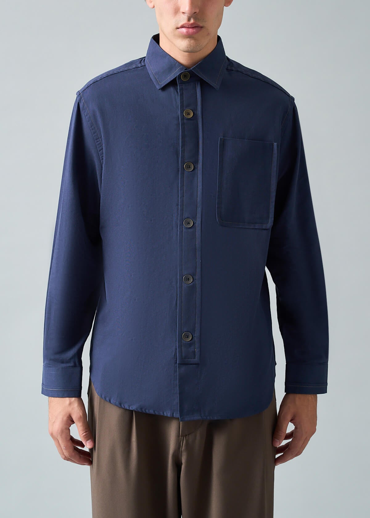 Soft Canvas Navy Shirt