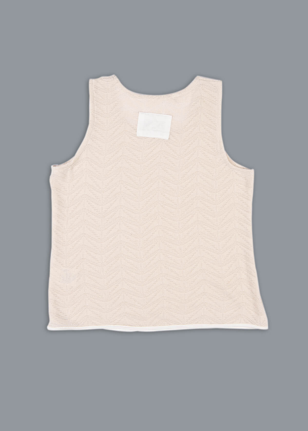 Open Weave Tank Cream