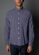 men's navy blue shirt made from cotton and modal