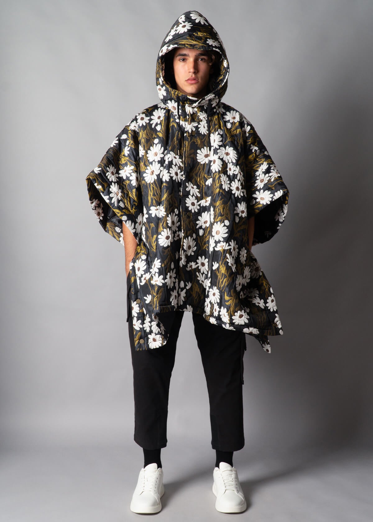 Gothic District Brocade Poncho