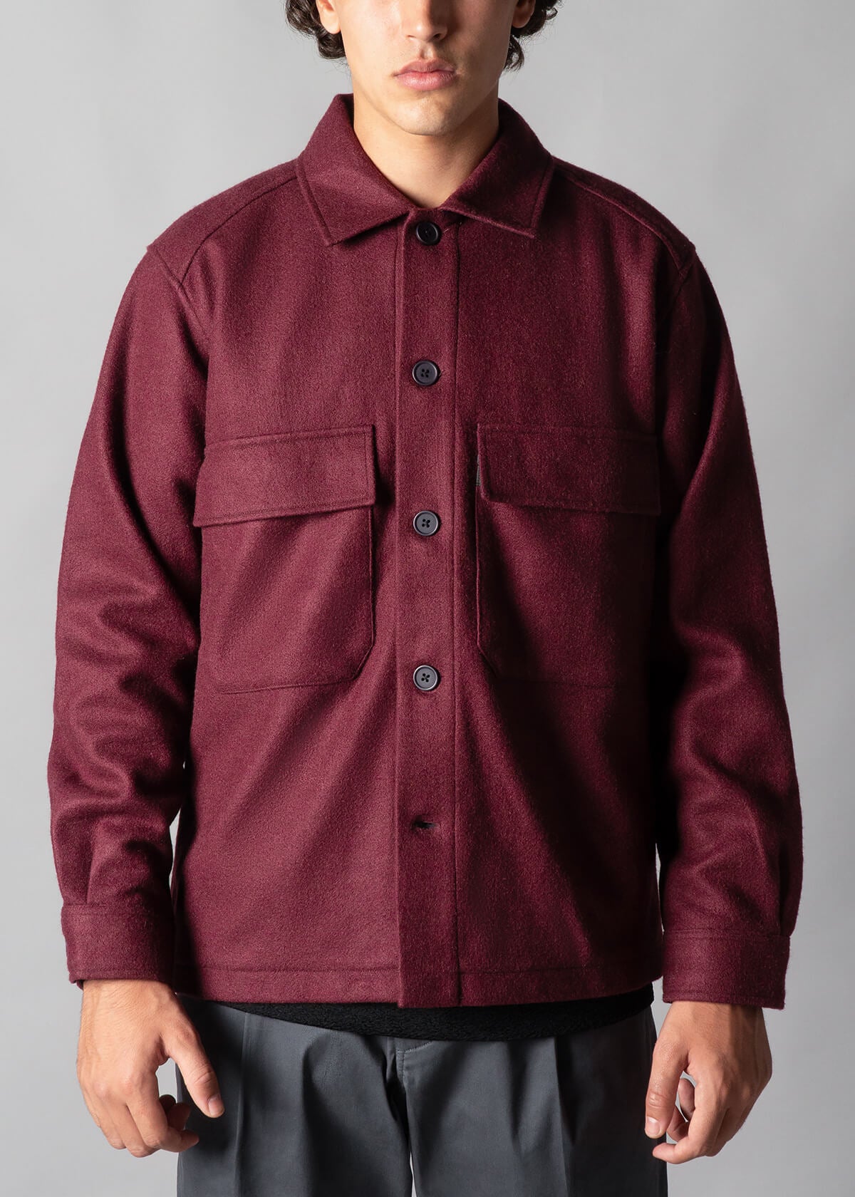 Burgundy Propaganda Jacket