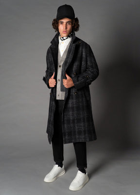 Officer's Topcoat Pld Black