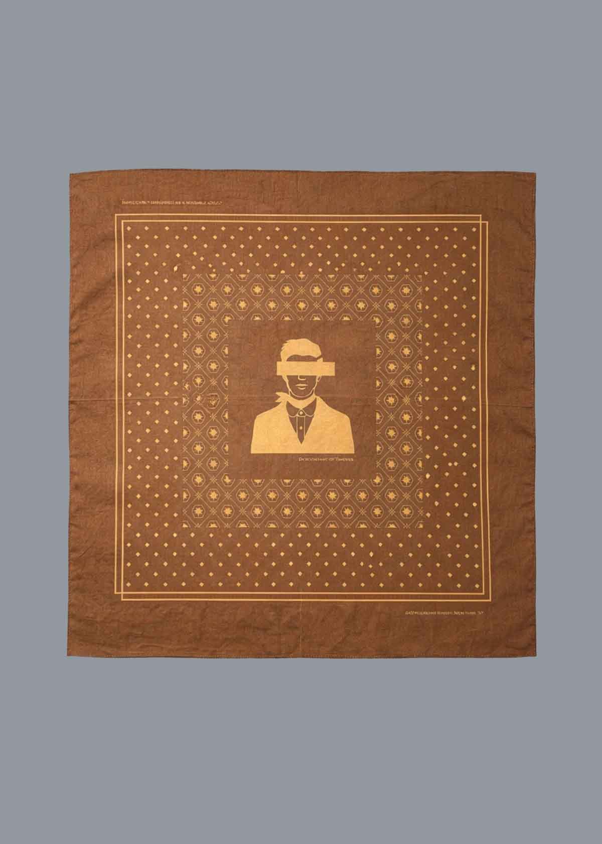DOT Printed Neckwear Brass