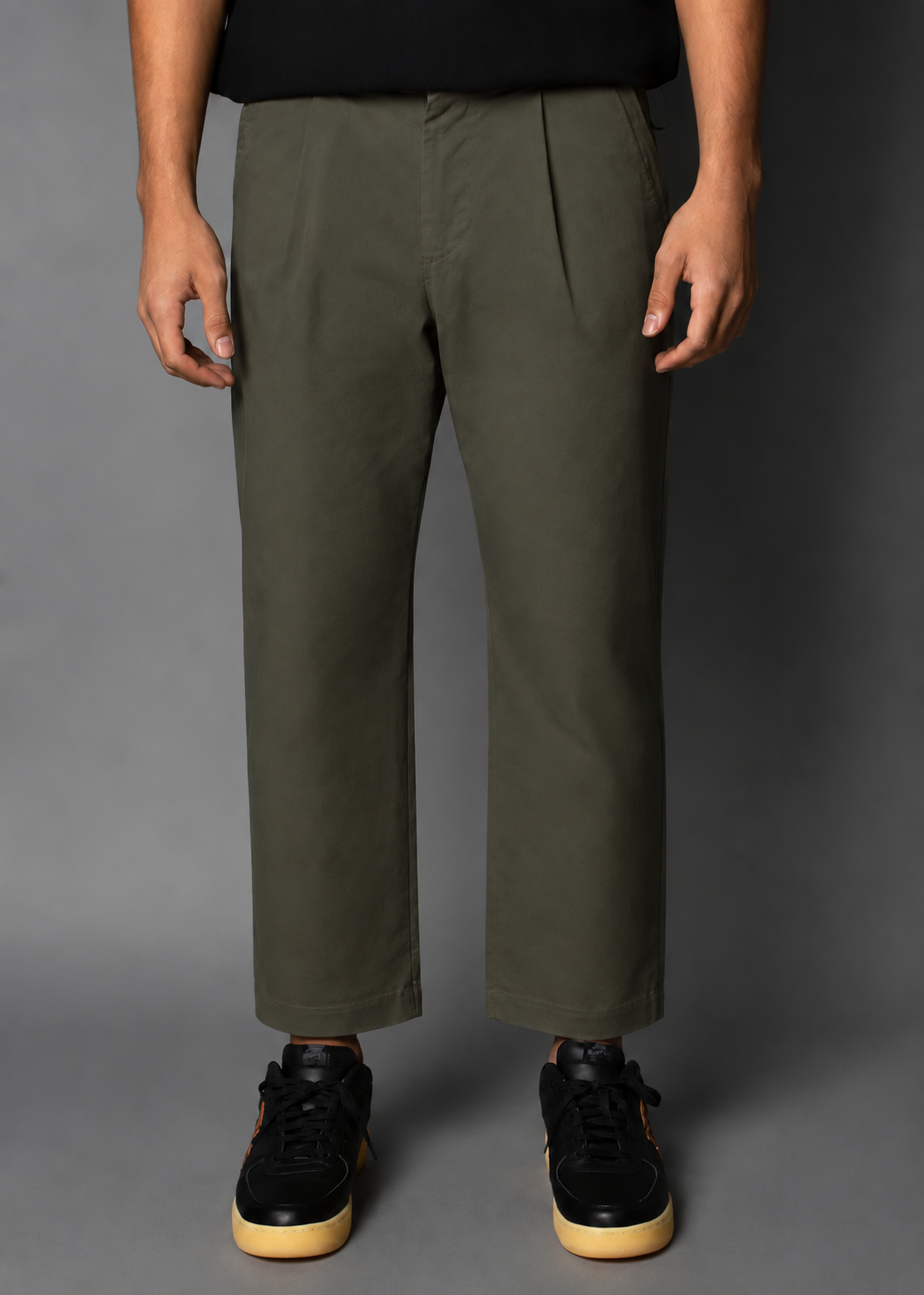 Olive Twill: Boxer Fit