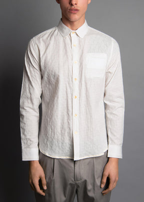 WAVE JACQUARD LONG WHITE