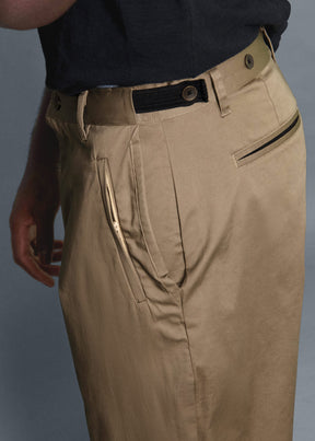 LAX FIT: BROWN TWILL